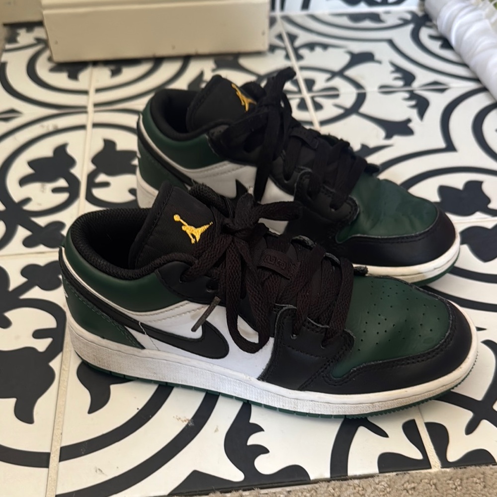 Jordan Green and Black Sneakers